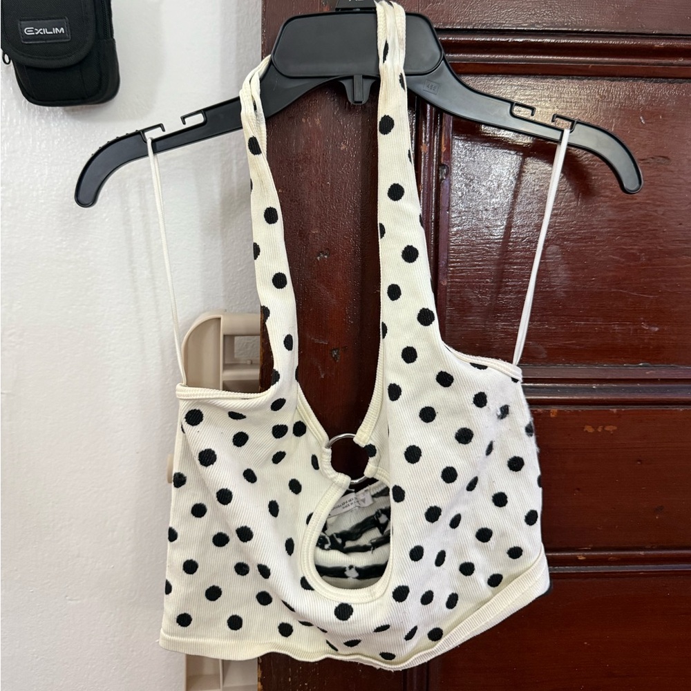 Zara Polka dot halter top